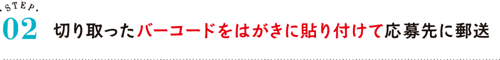 切り取った神州一味噌ロゴとみ子ちゃんをはがきに貼り付けて応募先に郵送