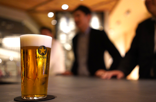 銀座駅からすぐの生ビール専門店