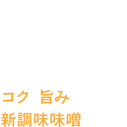 04.「味噌感がある味噌」を求めて、当社が開発した、コクと旨みの新調味味噌です。